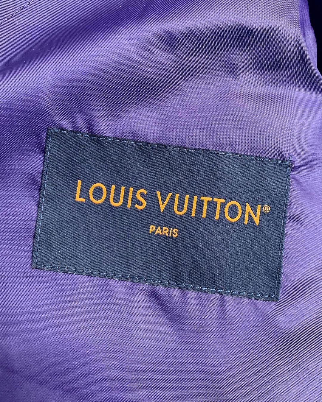 Luis Vuitton LV Varsity Jacket Purple - tntwear1