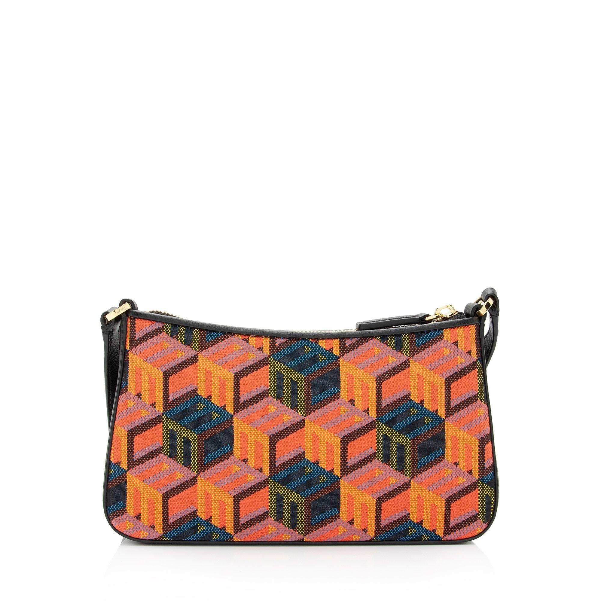 MCM Cubic Monogram Jacquard Mini Shoulder Bag - tntwear1