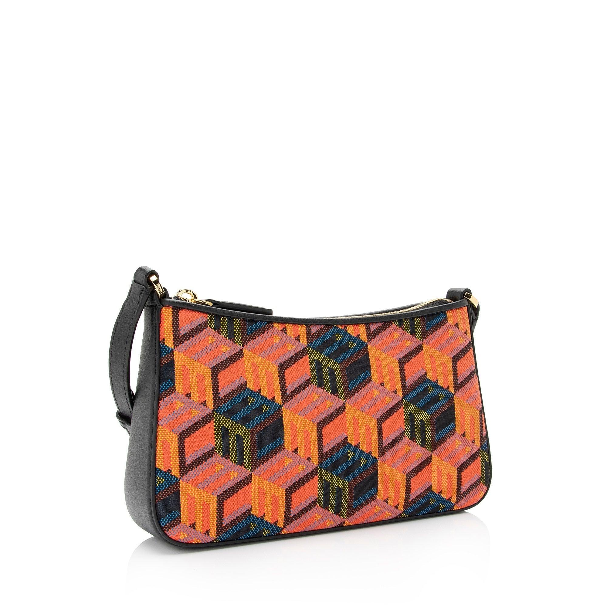 MCM Cubic Monogram Jacquard Mini Shoulder Bag - tntwear1