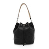 MCM Embossed Leather Aren Medium Drawstring Shoulder Bag - tntwear1