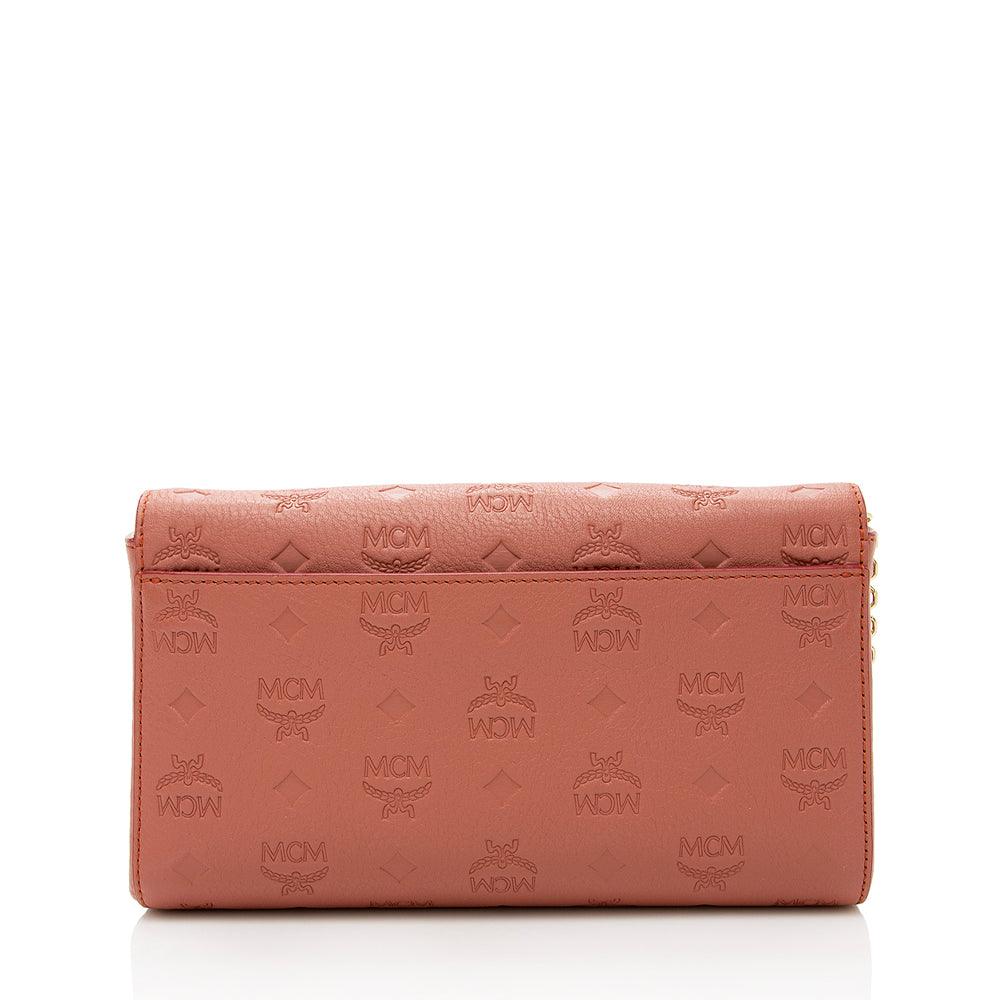 MCM Embossed Leather Millie Medium Crossbody Bag - tntwear1