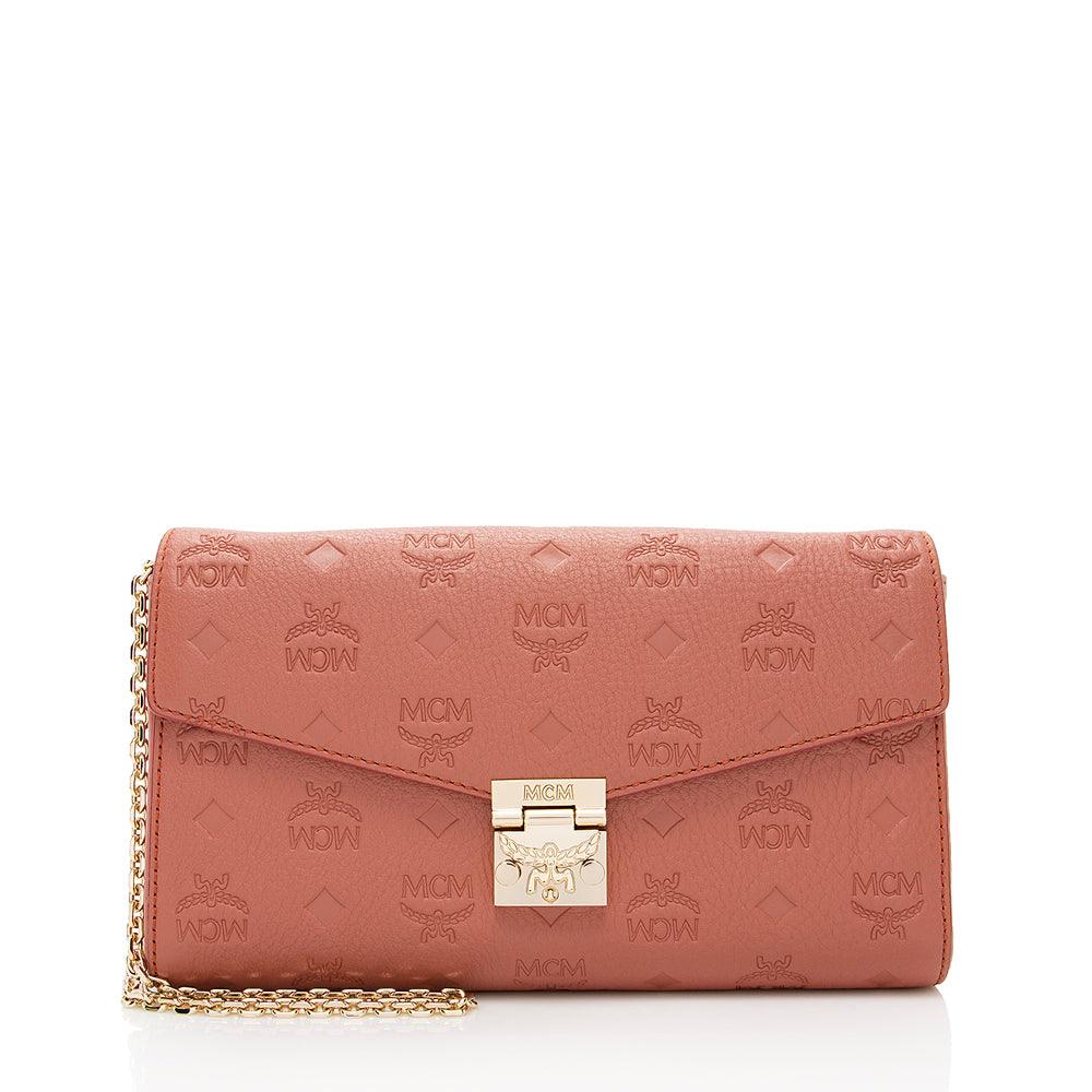 MCM Embossed Leather Millie Medium Crossbody Bag - tntwear1