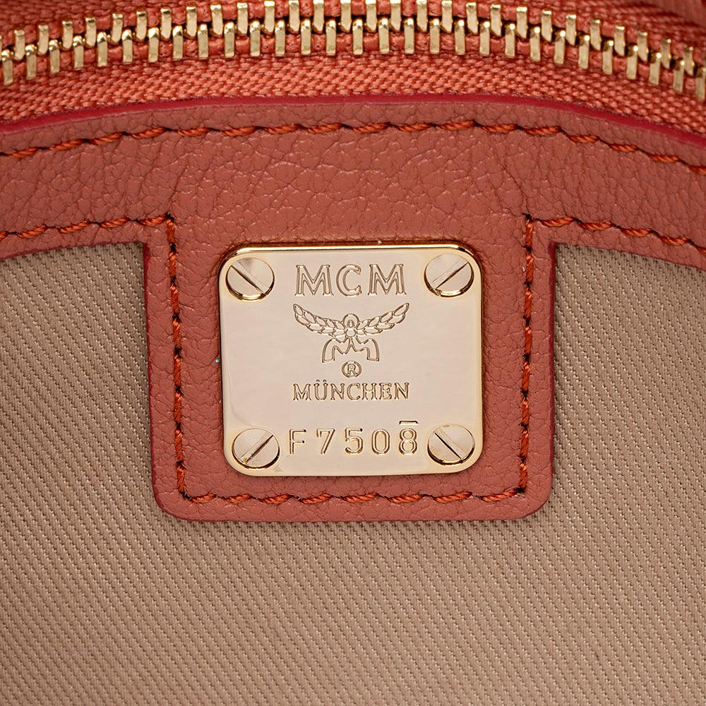 MCM Embossed Leather Millie Medium Crossbody Bag - tntwear1