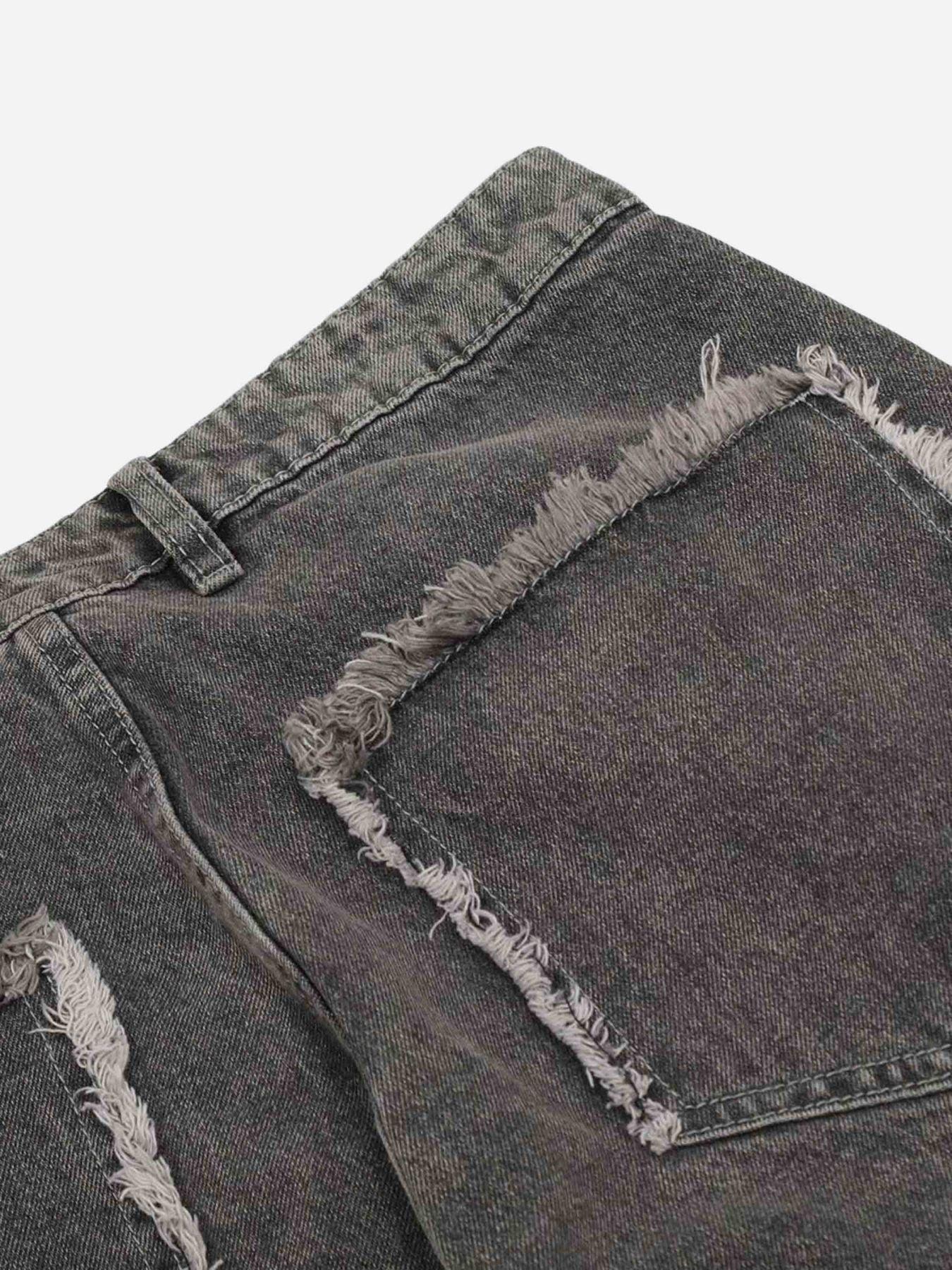 Tntwear® - American Applique Star Embroidered Jeans - tntwear1