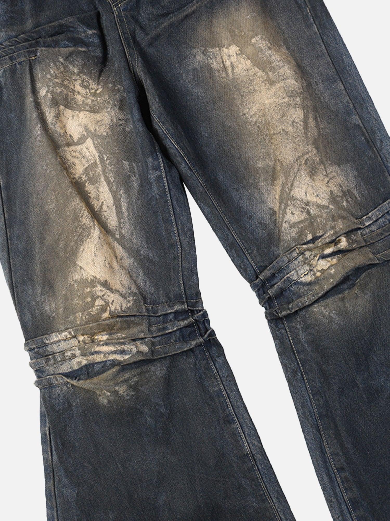 Tntwear® - American High Street Heavy Duty Washed Jeans - tntwear1