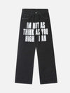 Tntwear® - American Phantom Character Alphabet Print Jeans - tntwear1