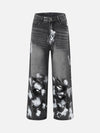 Tntwear® - American Street Fashion Heavy Industry Washed Distressed Jeans - tntwear1