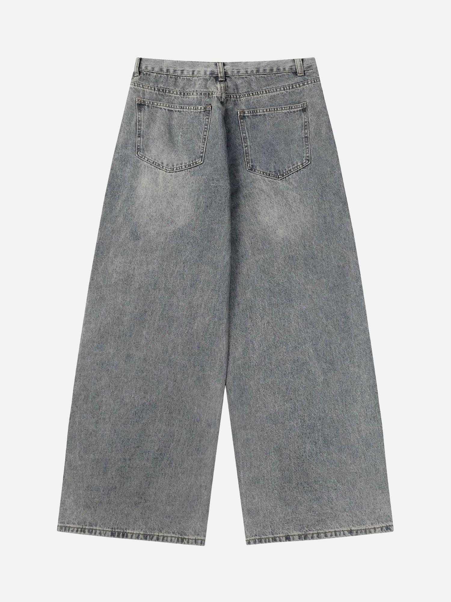 Tntwear® - American Street Fashion Washed Jeans - tntwear1