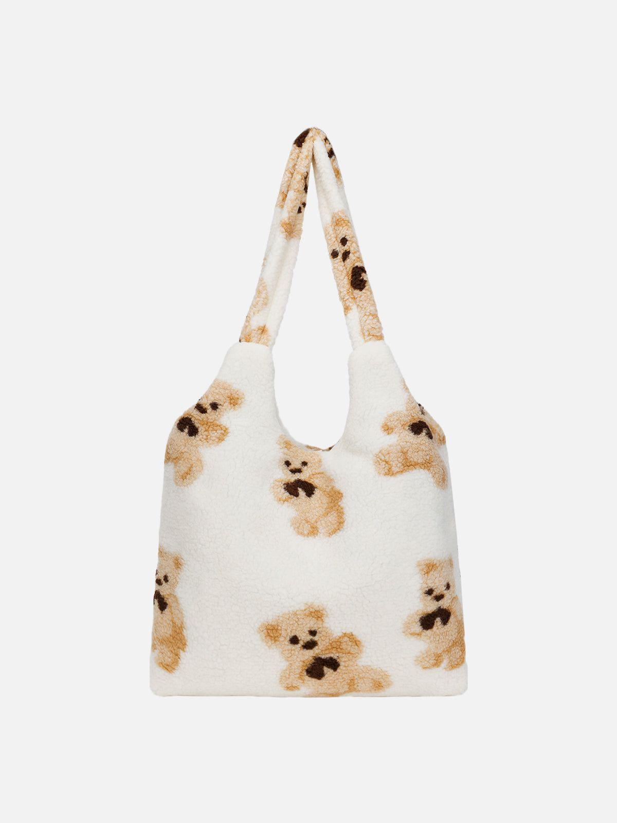 Tntwear® - Bear Pattern Sherpa Bag - tntwear1