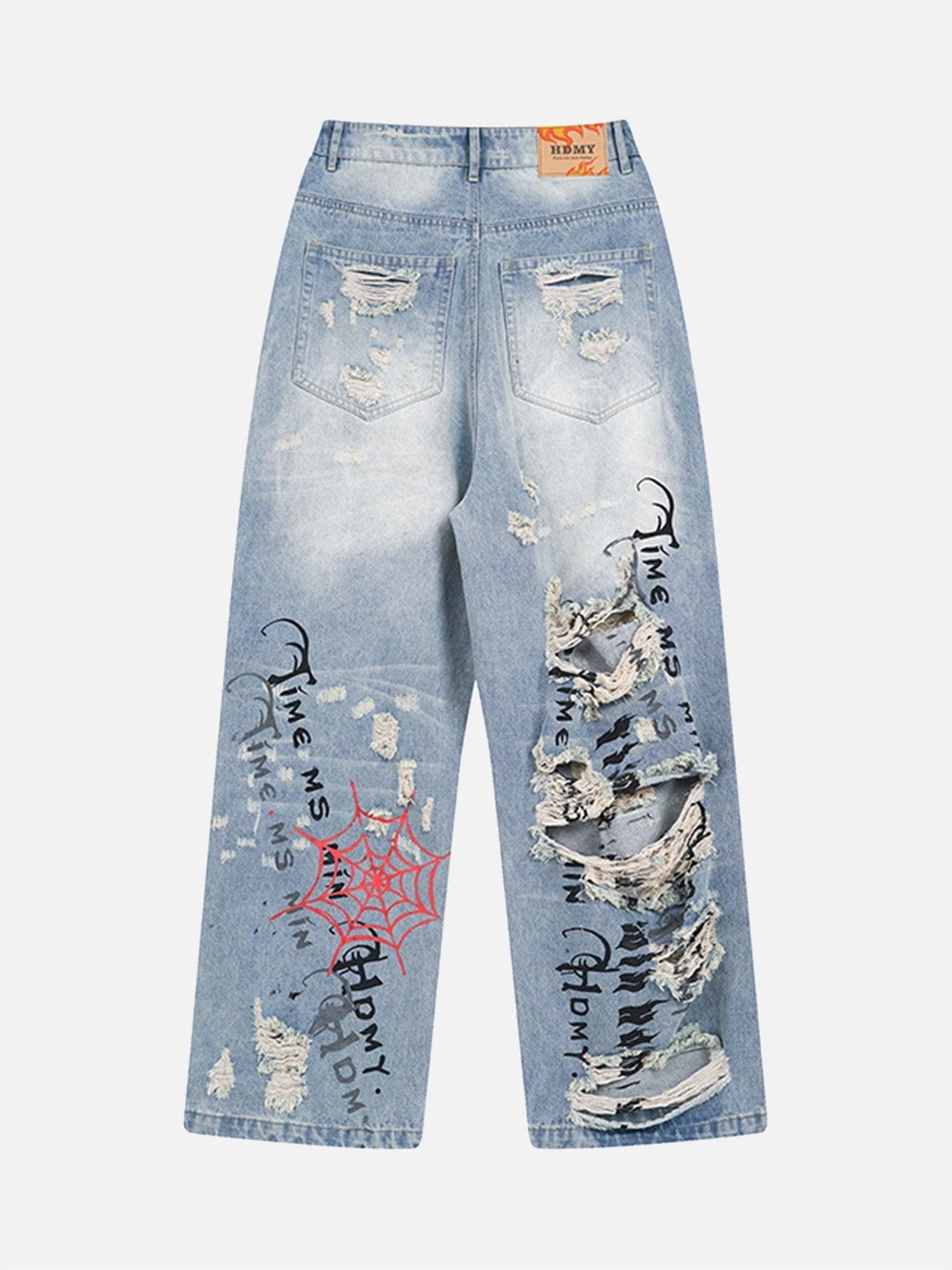 Tntwear® - Beautiful And Trendy Personalized Cut Hand-printed Jeans - tntwear1