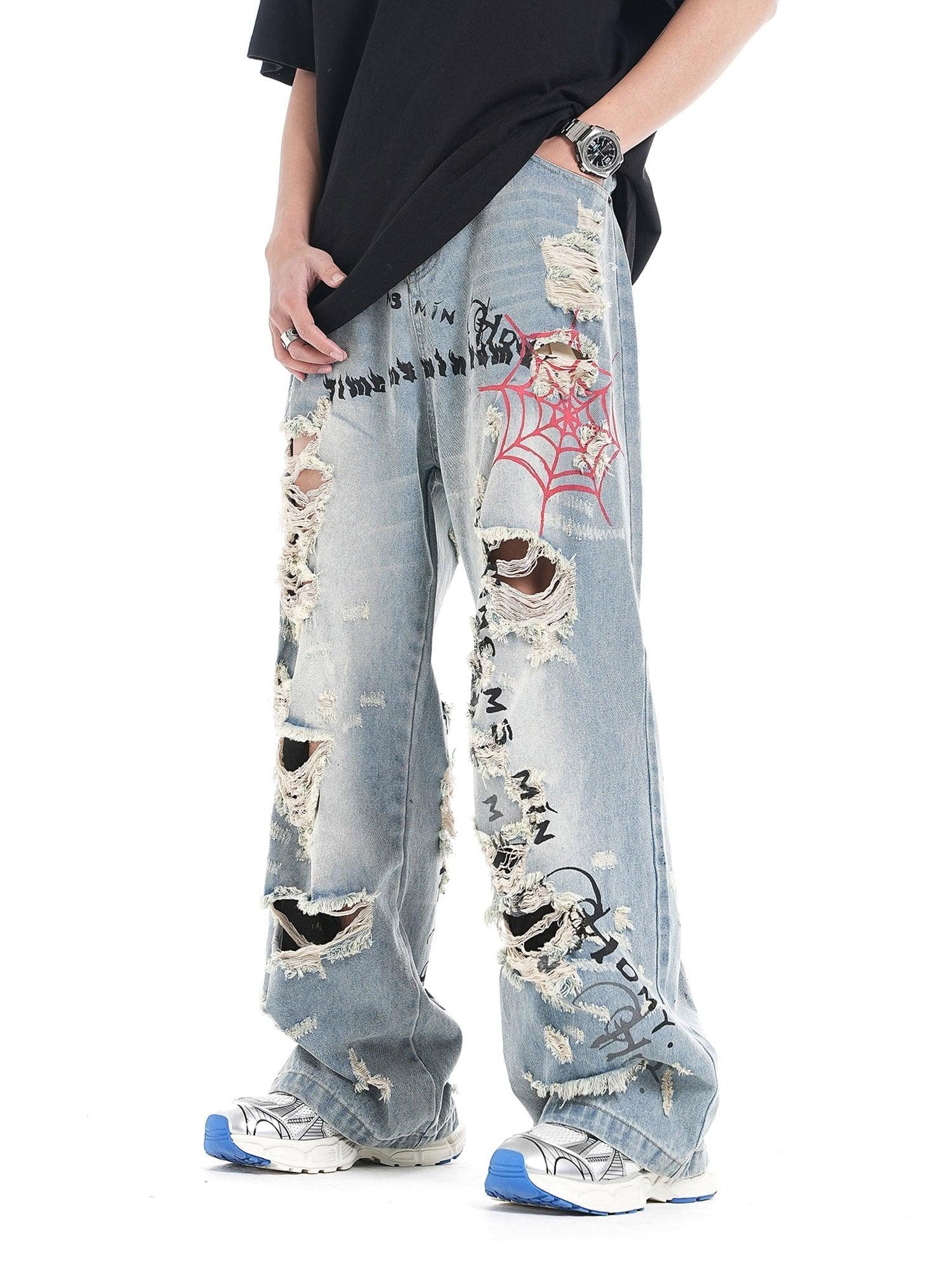 Tntwear® - Beautiful And Trendy Personalized Cut Hand-printed Jeans - tntwear1