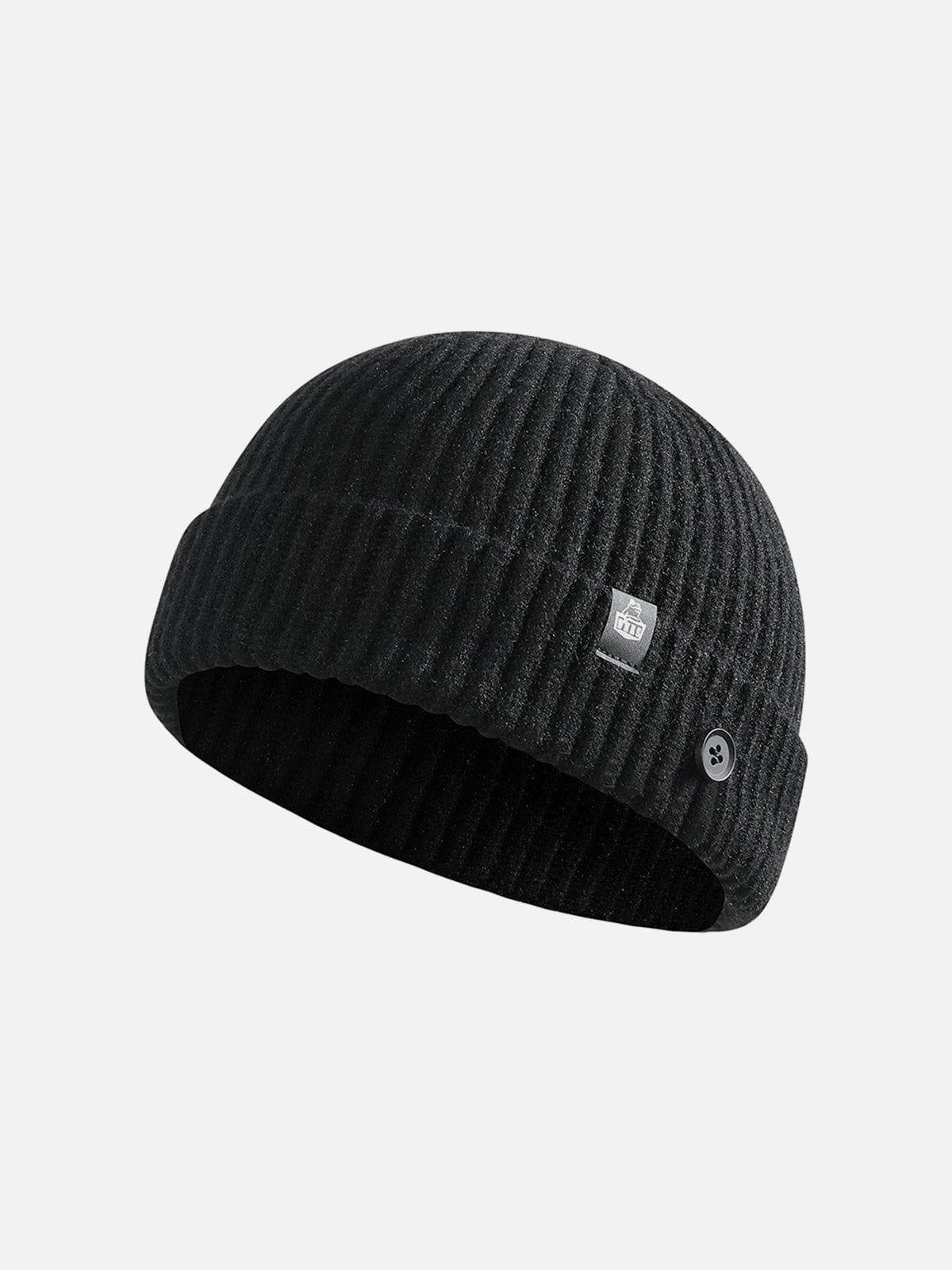 Tntwear® - Buttons Knit Dome Hat - tntwear1