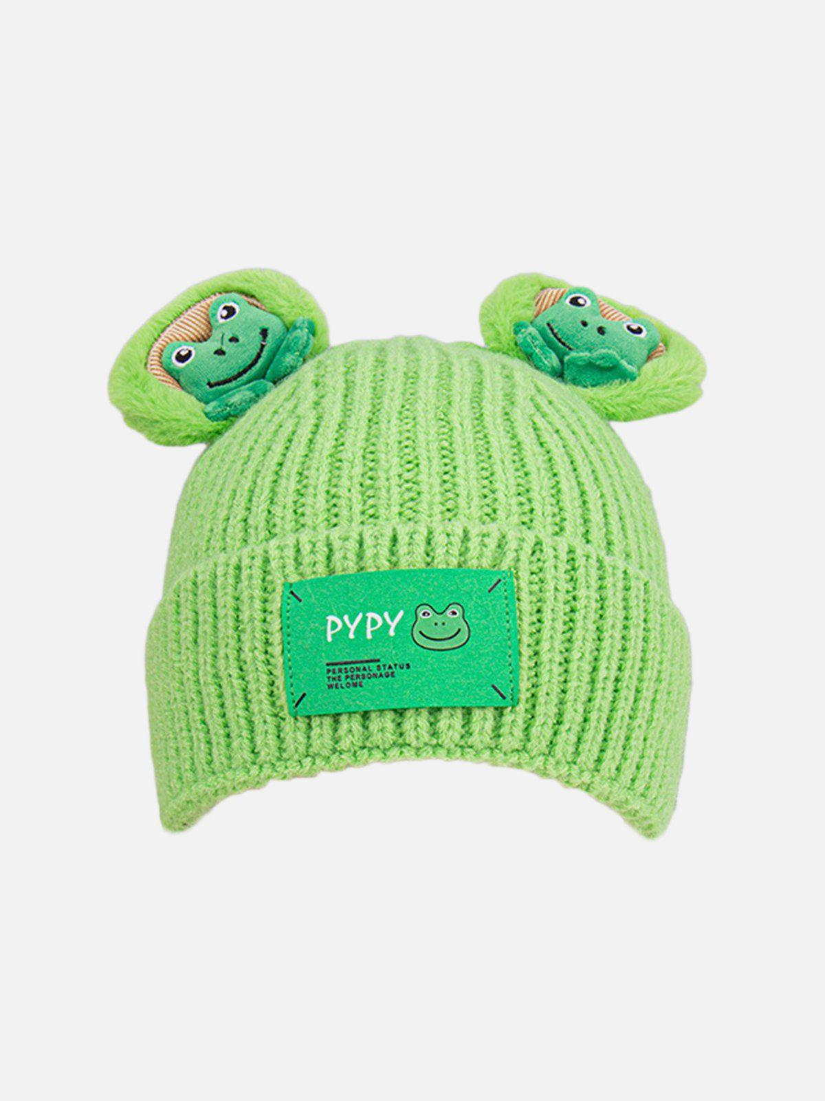 Tntwear® - Cute Cartoon 3D Frog Knitting Hat - tntwear1