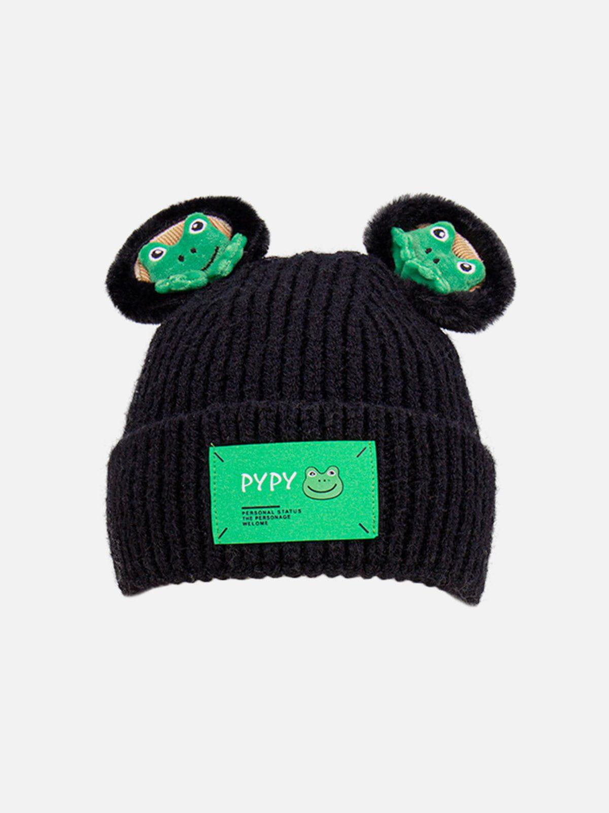 Tntwear® - Cute Cartoon 3D Frog Knitting Hat - tntwear1