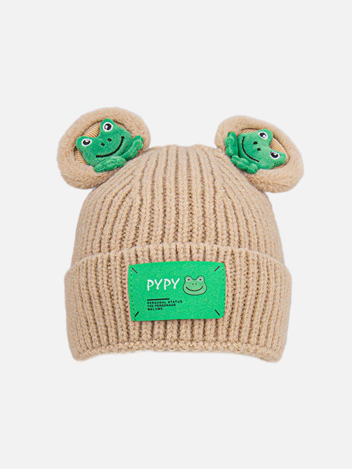 Tntwear® - Cute Cartoon 3D Frog Knitting Hat - tntwear1