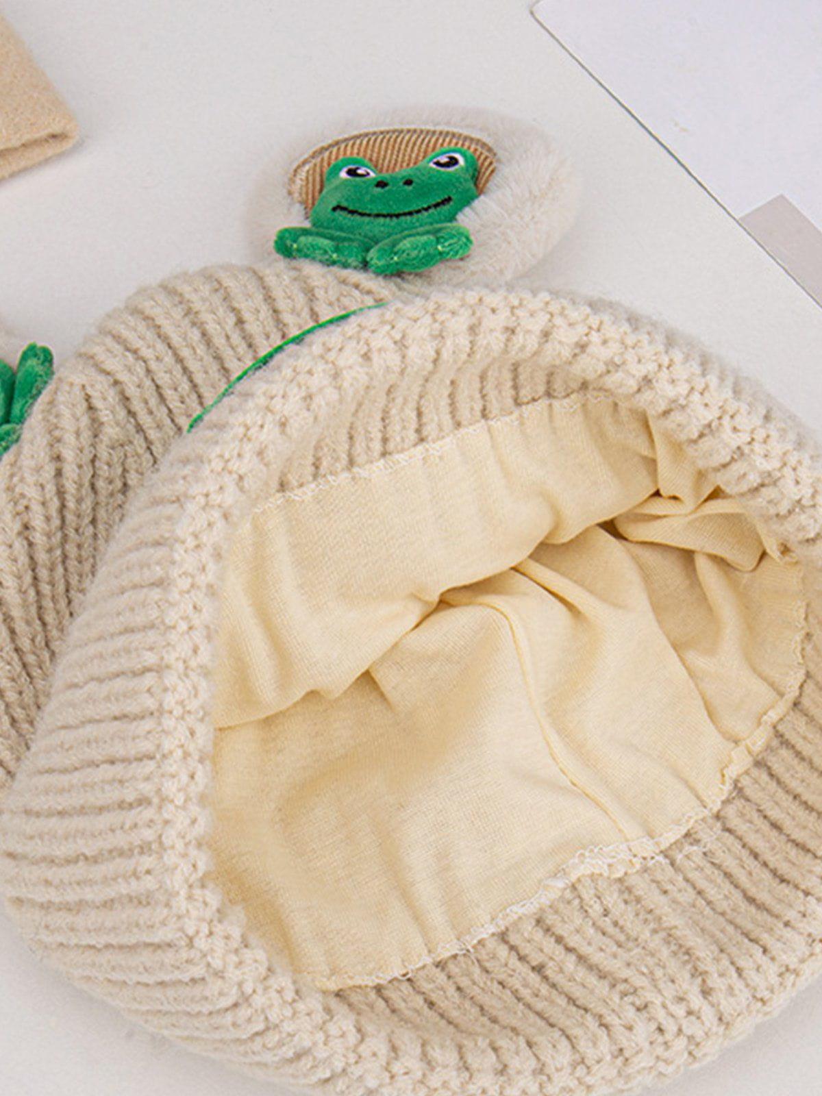 Tntwear® - Cute Cartoon 3D Frog Knitting Hat - tntwear1