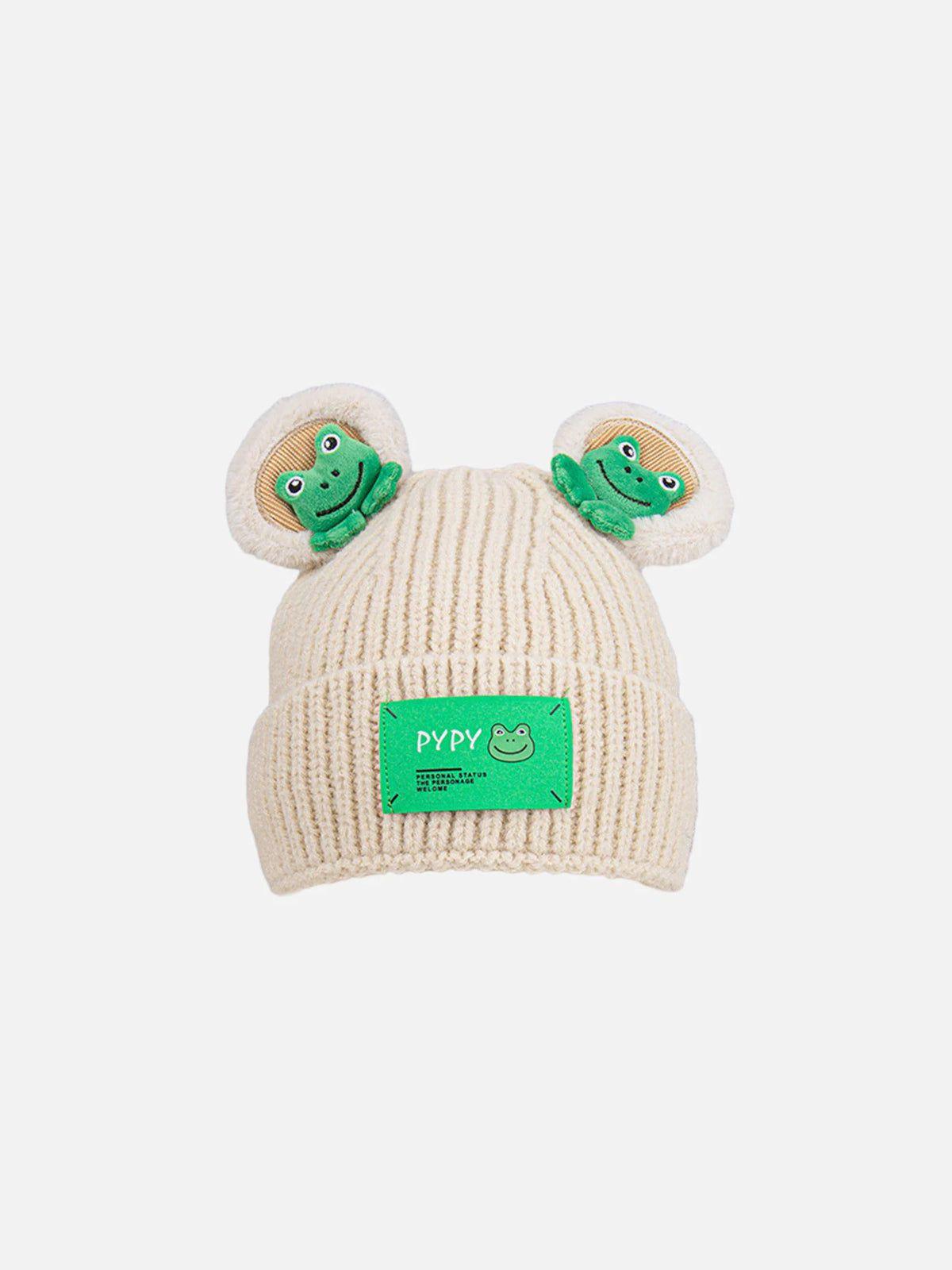 Tntwear® - Cute Cartoon 3D Frog Knitting Hat - tntwear1