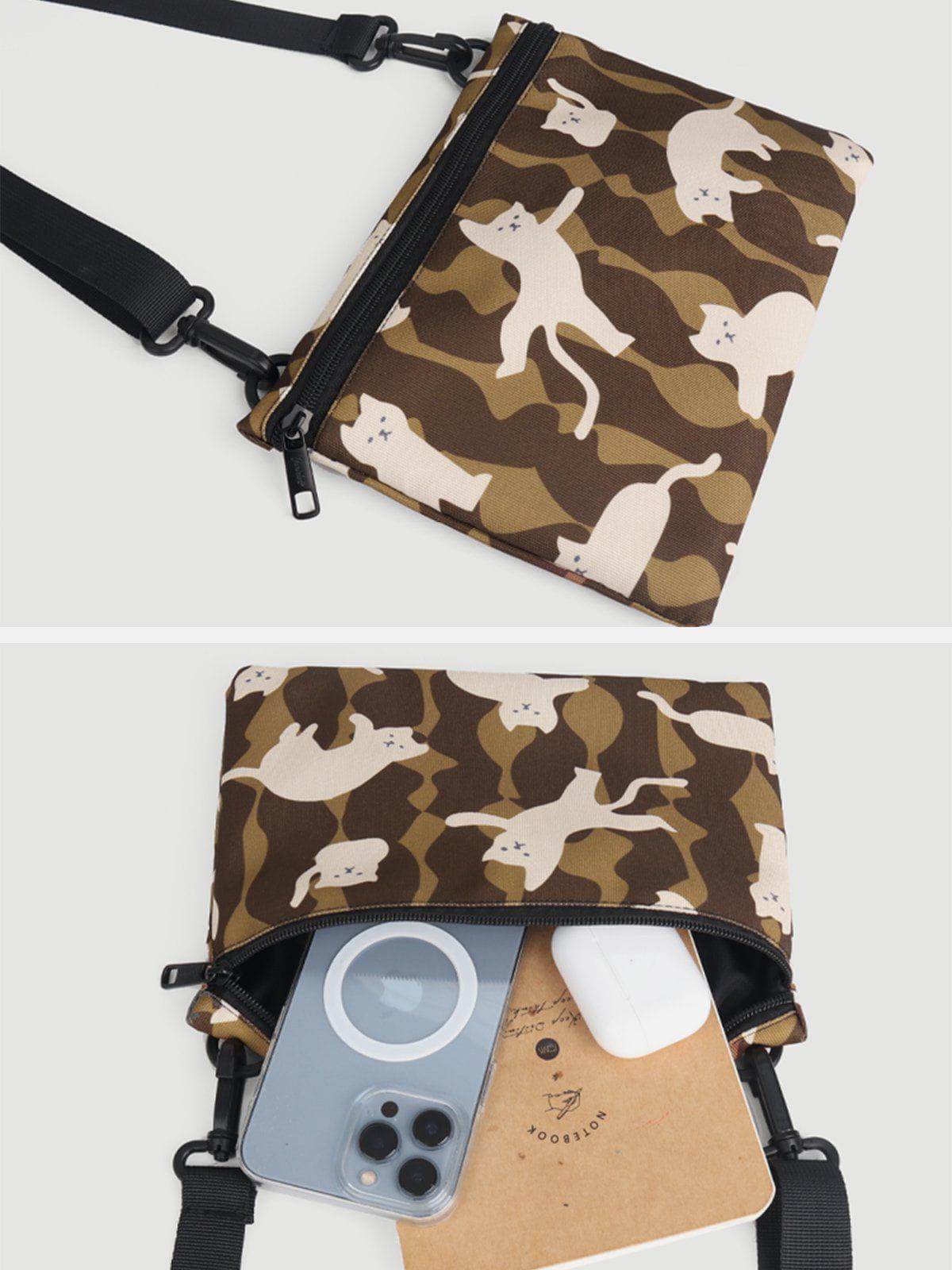 Tntwear® - Cute Cat Print Crossbody Bag - tntwear1