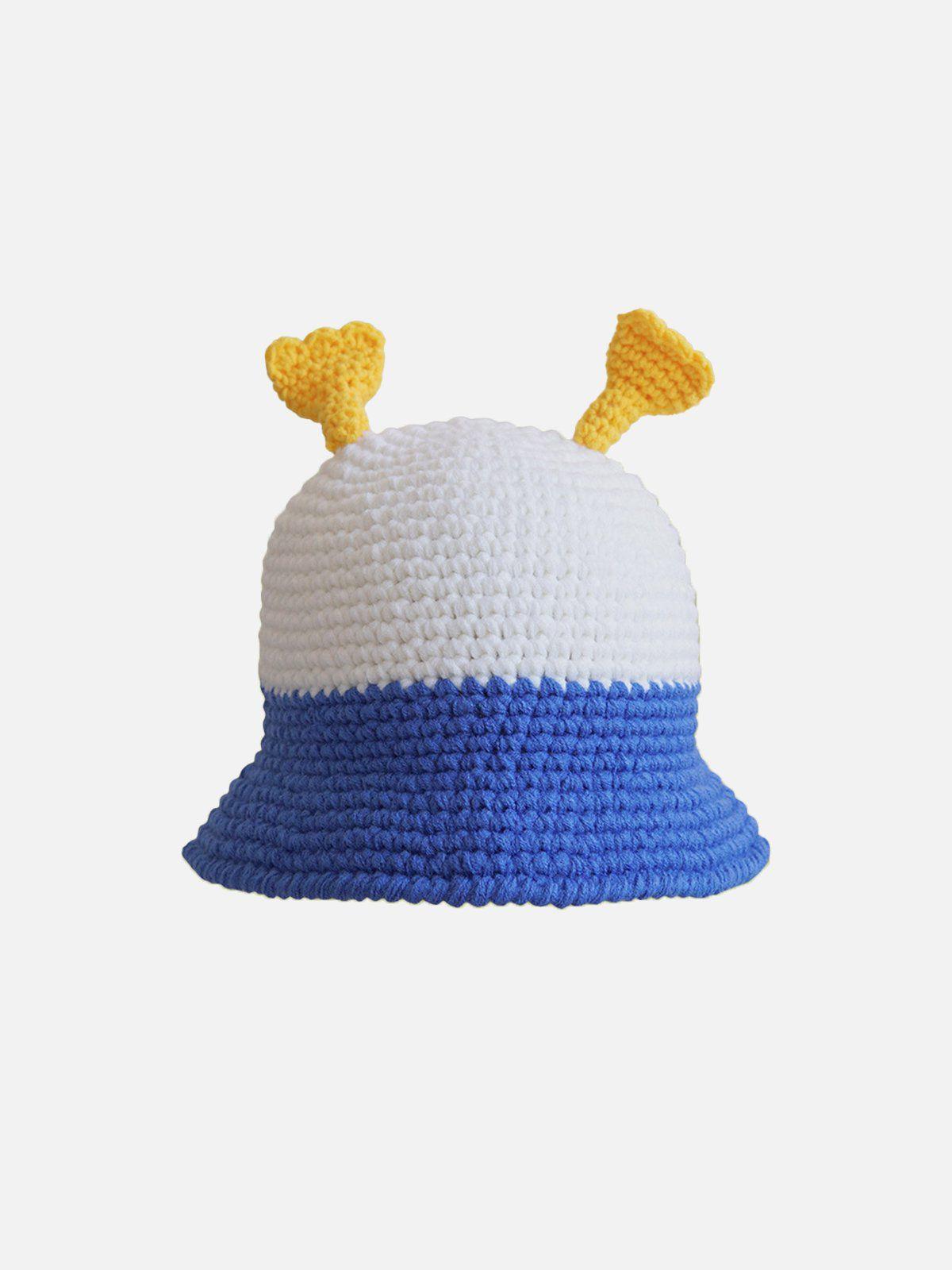 Tntwear® - Cute Funny Color Block Knitted Hat - tntwear1