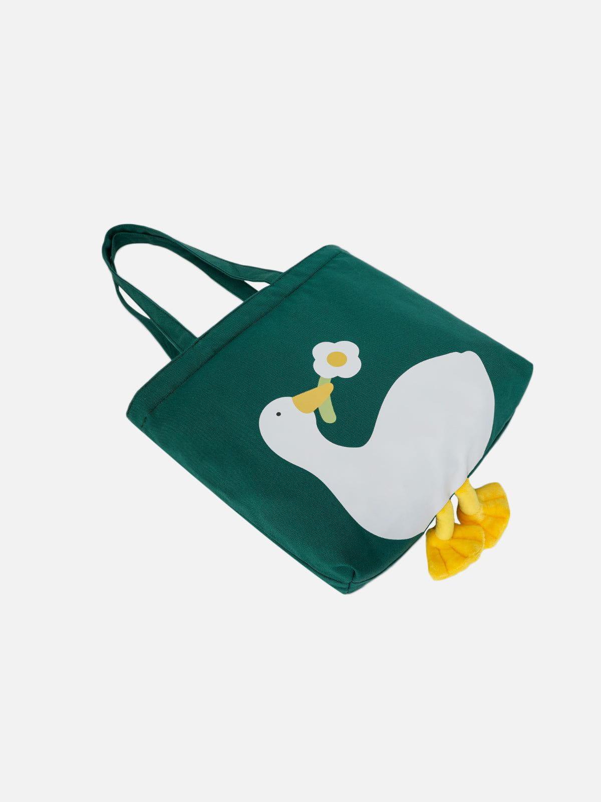 Tntwear® - Duck Flower Canvas Bag - tntwear1