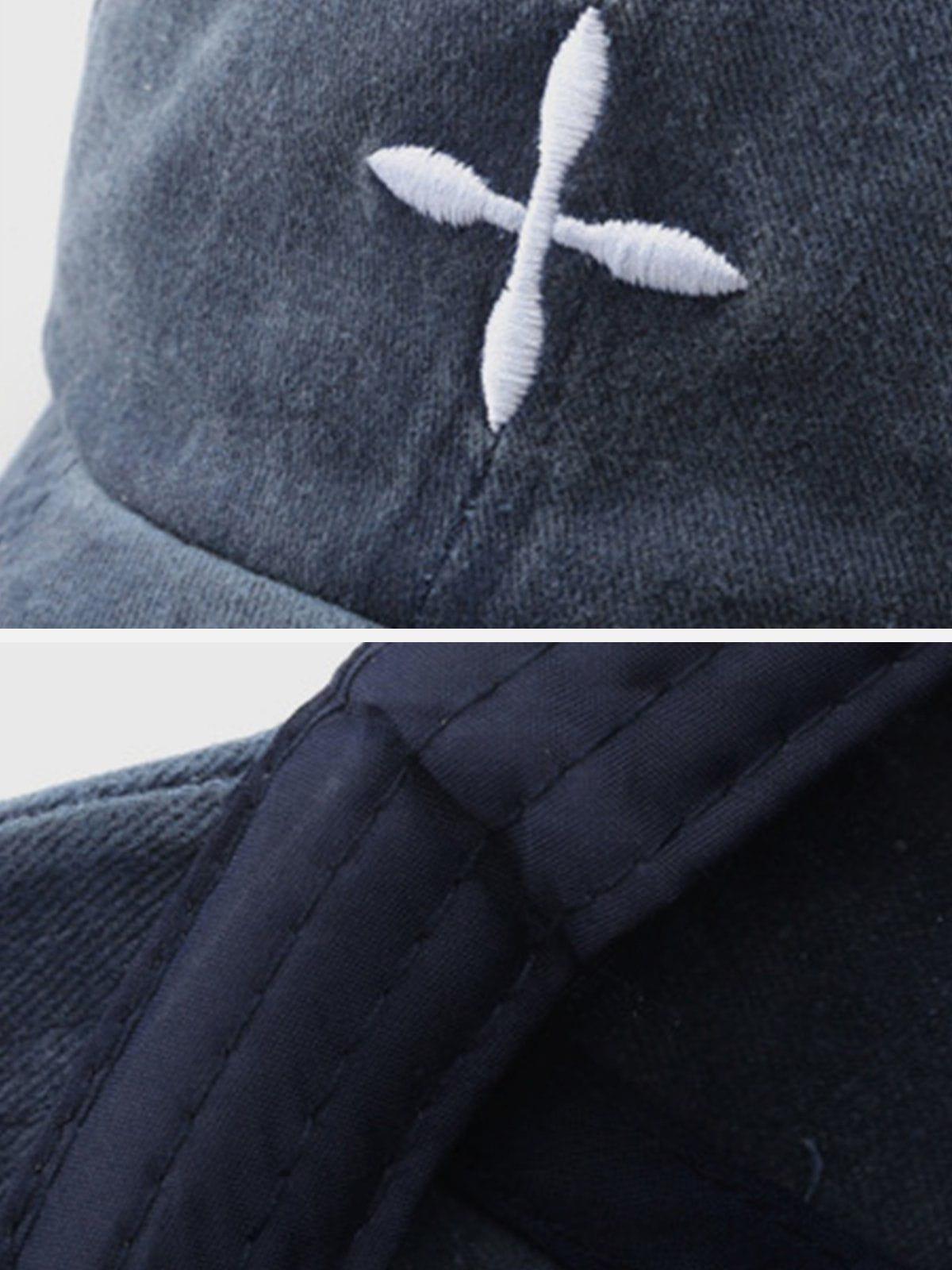 Tntwear® - Embroidery Crucifix Baseball Cap - tntwear1