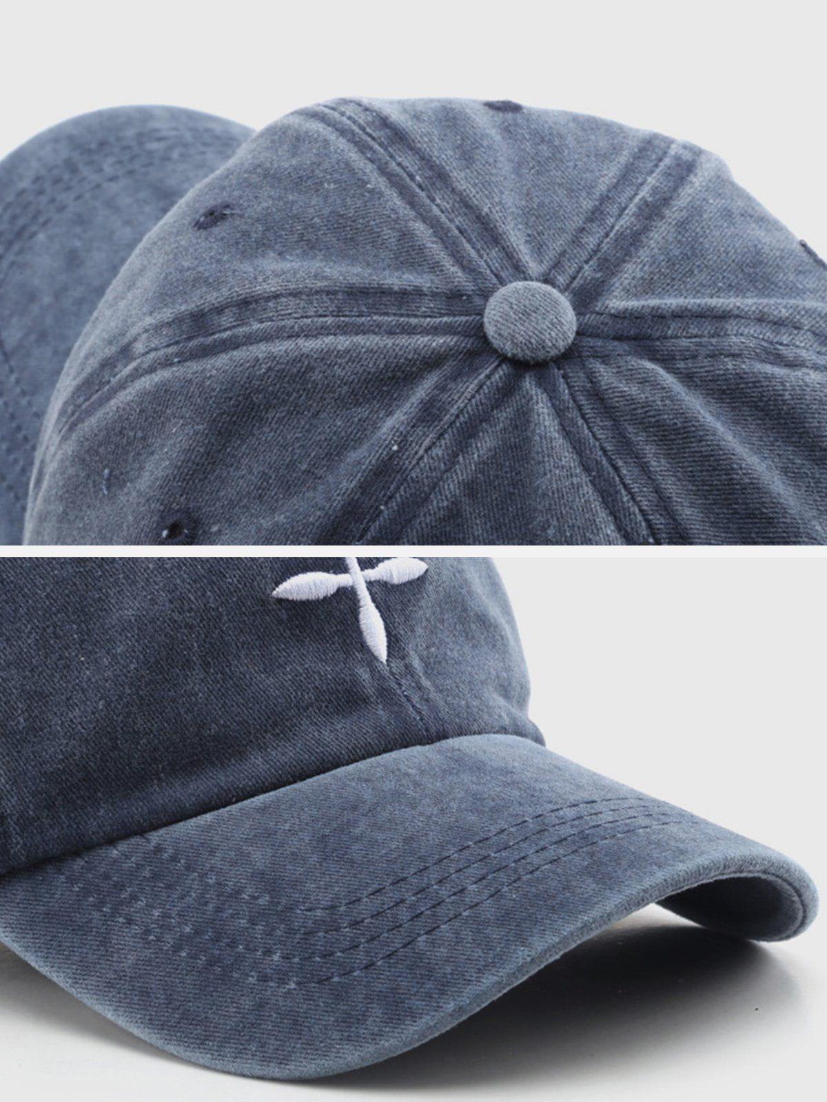 Tntwear® - Embroidery Crucifix Baseball Cap - tntwear1