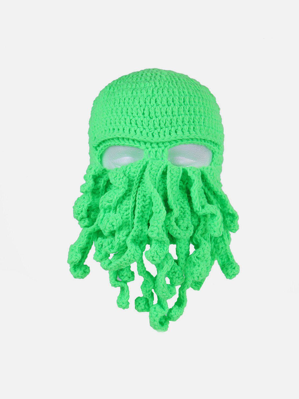 Tntwear® - Funny Knit Masked Octopus Hat - tntwear1