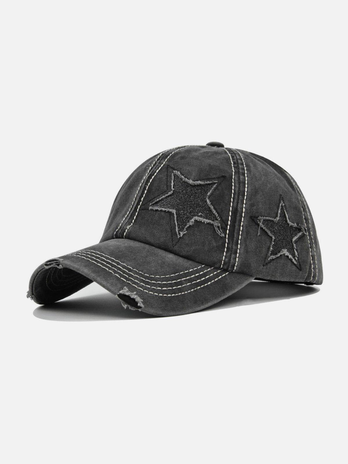 Tntwear® - Hole Star Washed Hat - tntwear1