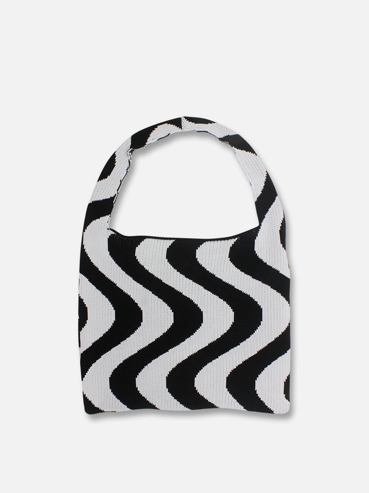 Tntwear® - Knitting Stripe Bag - tntwear1