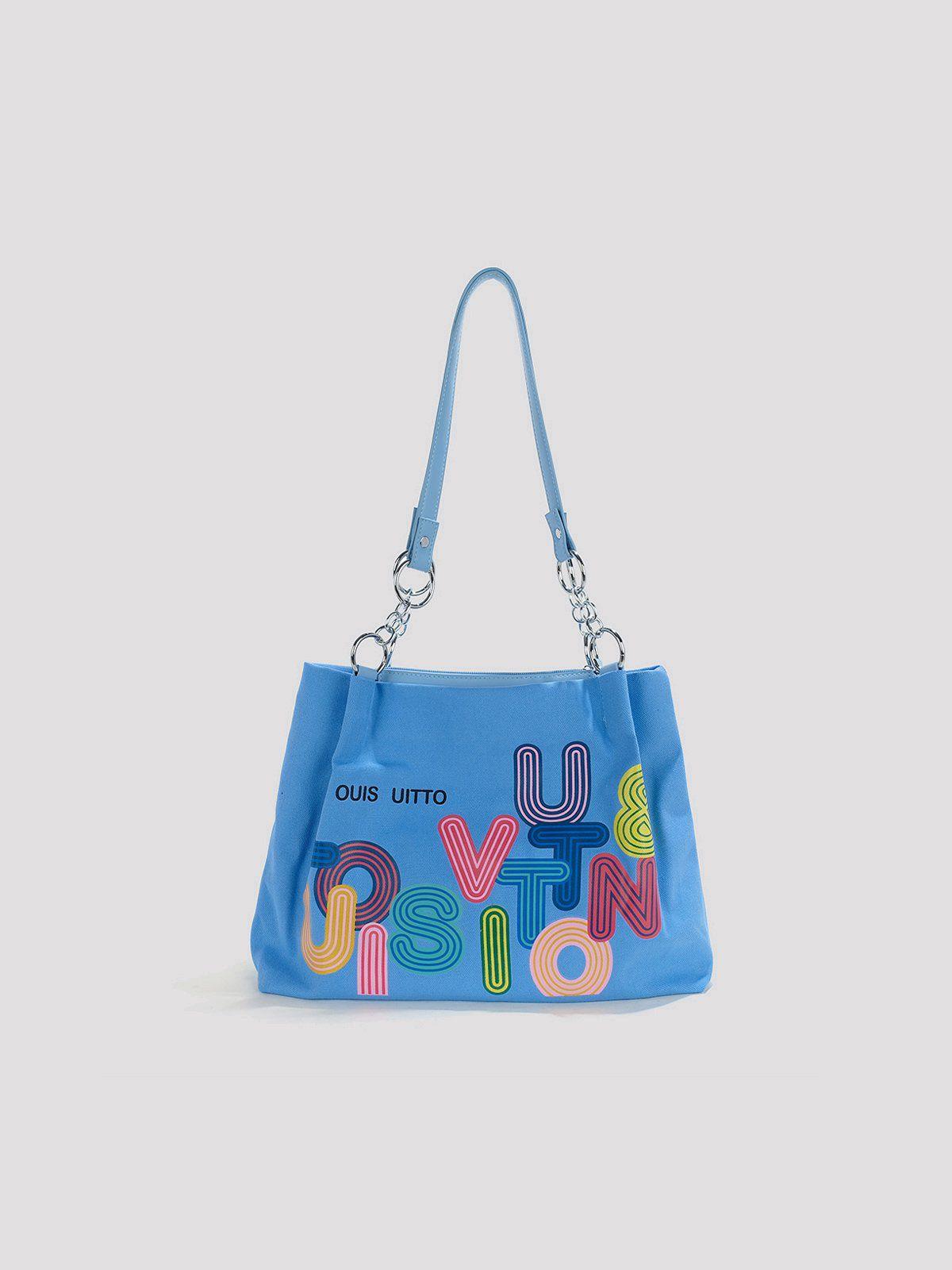 Tntwear® - Letters Large Capacity Canvas Bag - tntwear1