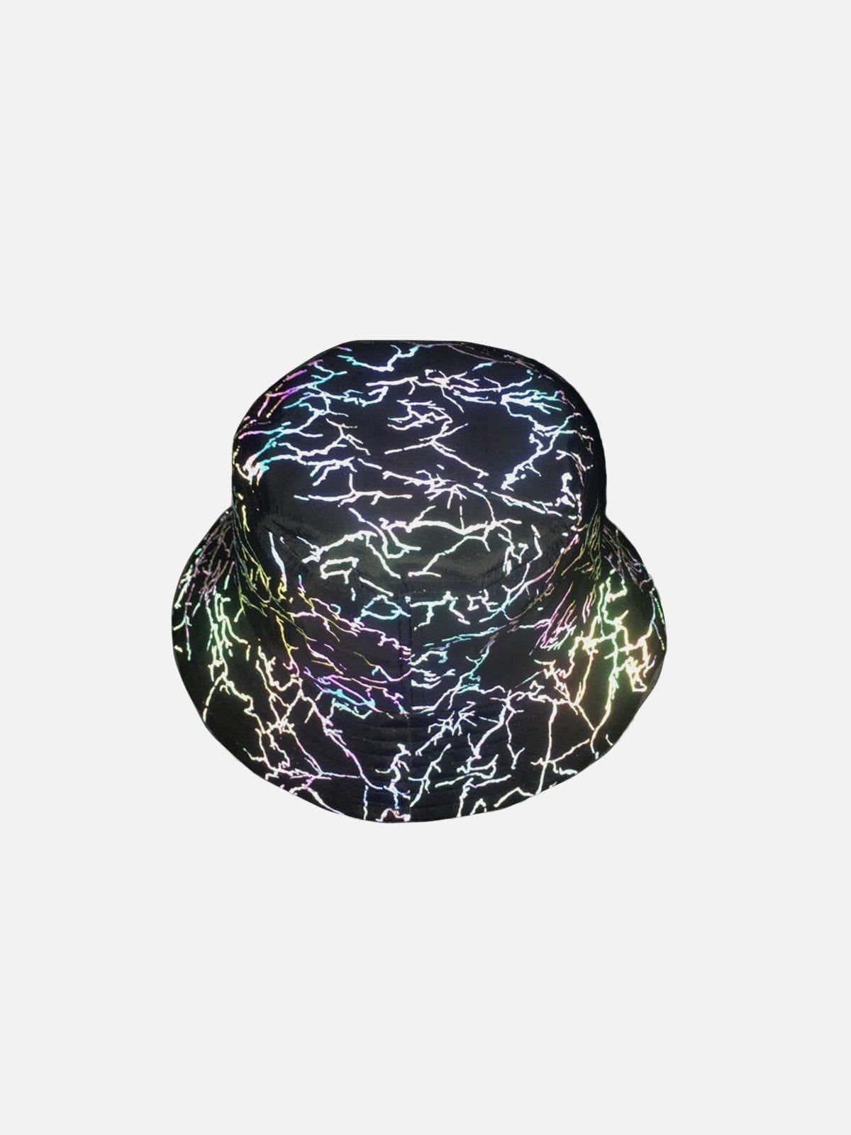 Tntwear® - Multicolor Graphic Reflective Fisherman Hat - tntwear1