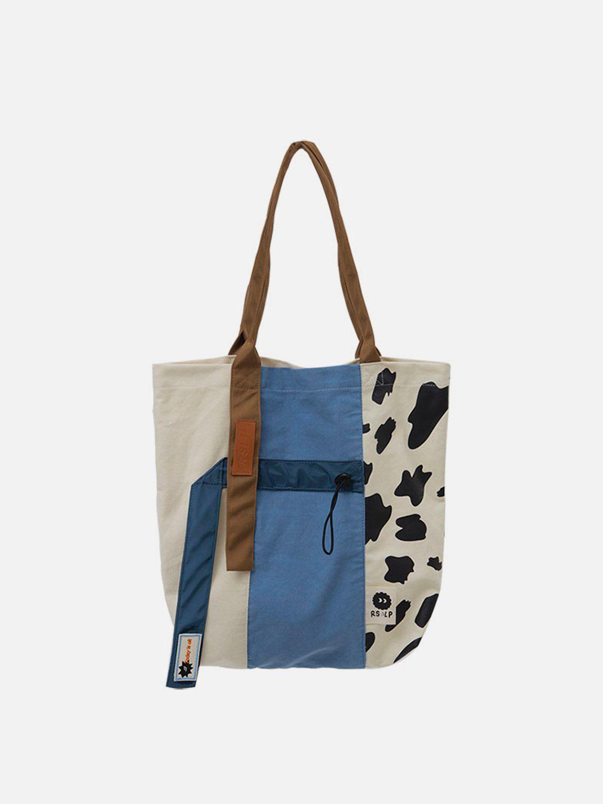 Tntwear® - Patchwork Cow Pattern Tote Bag - tntwear1