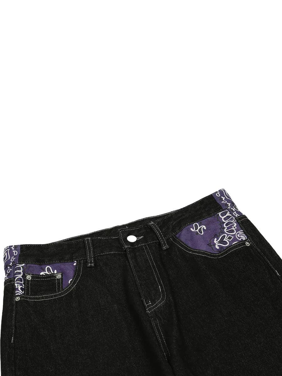 Tntwear® - Petal Letter Baggy Jeans - tntwear1