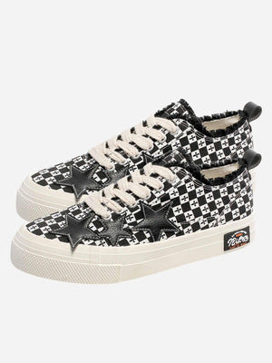 Tntwear® - Retro Star Canvas Shoes - tntwear1