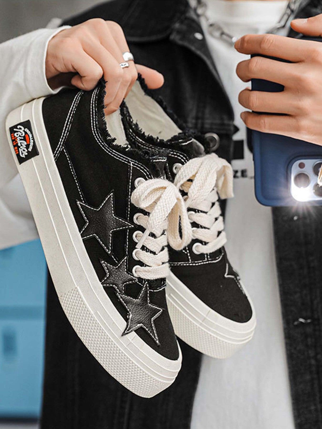 Tntwear® - Retro Star Canvas Shoes - tntwear1