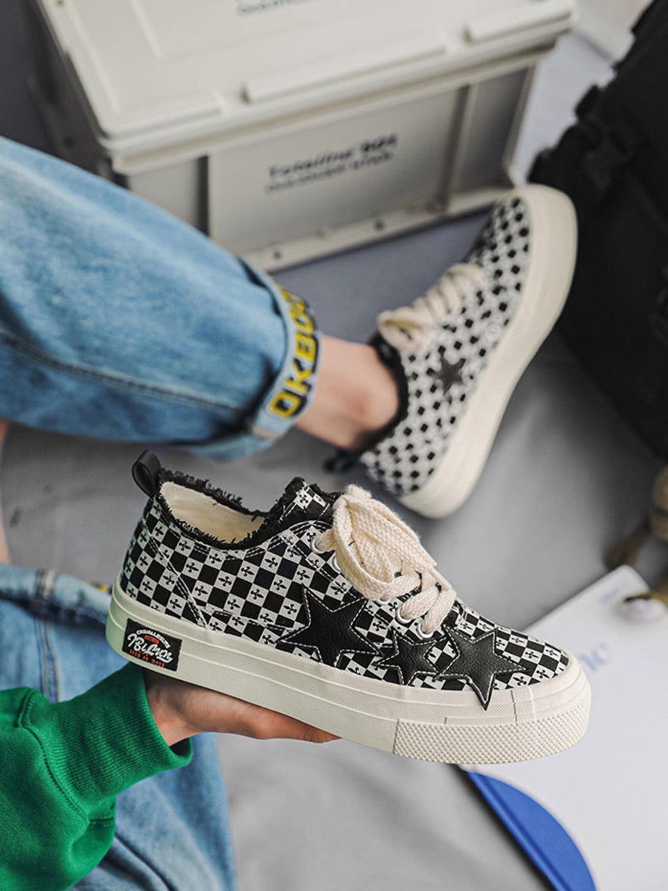 Tntwear® - Retro Star Canvas Shoes - tntwear1