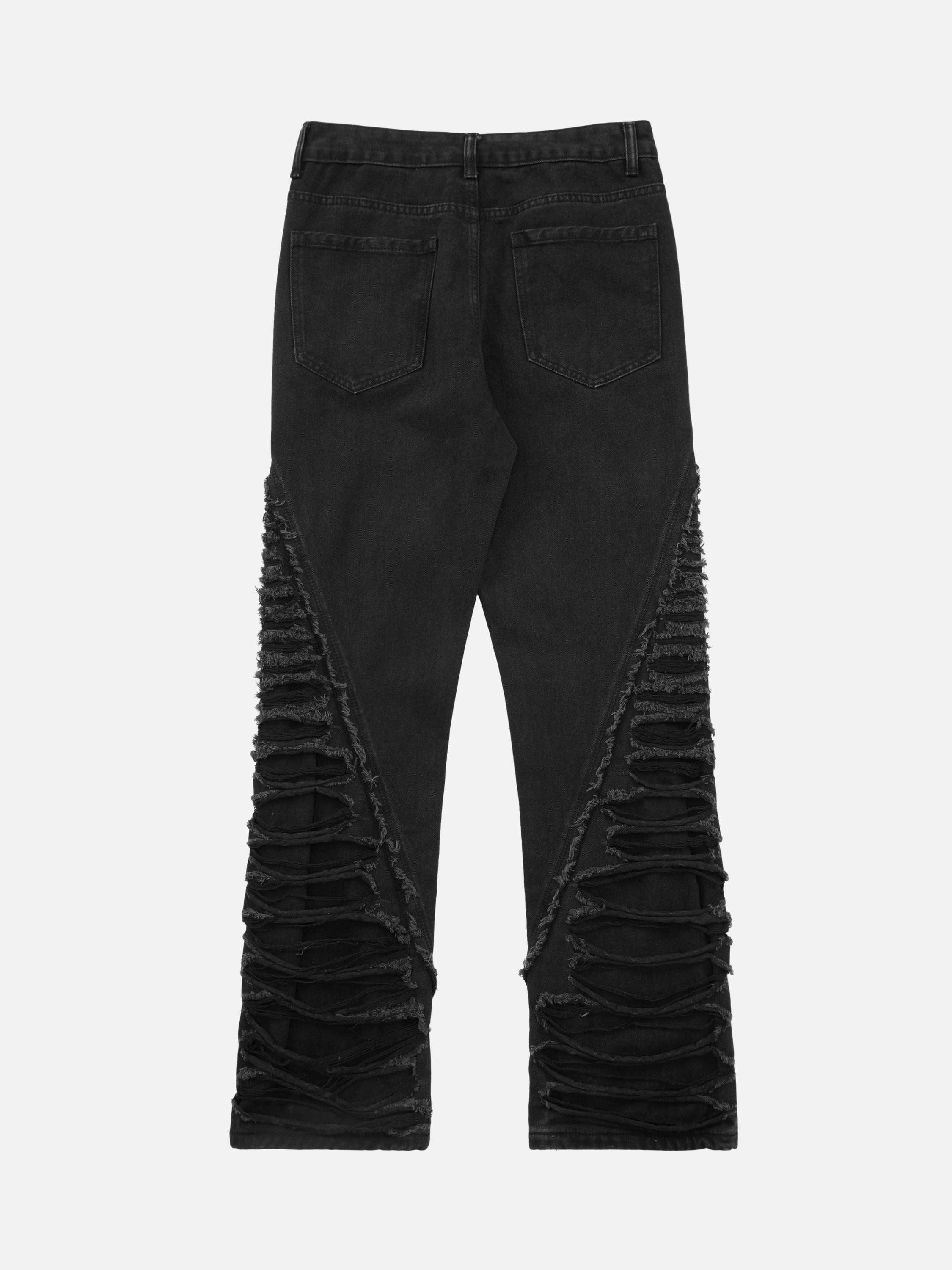 Tntwear® - Ripped Double Straight Jeans - tntwear1