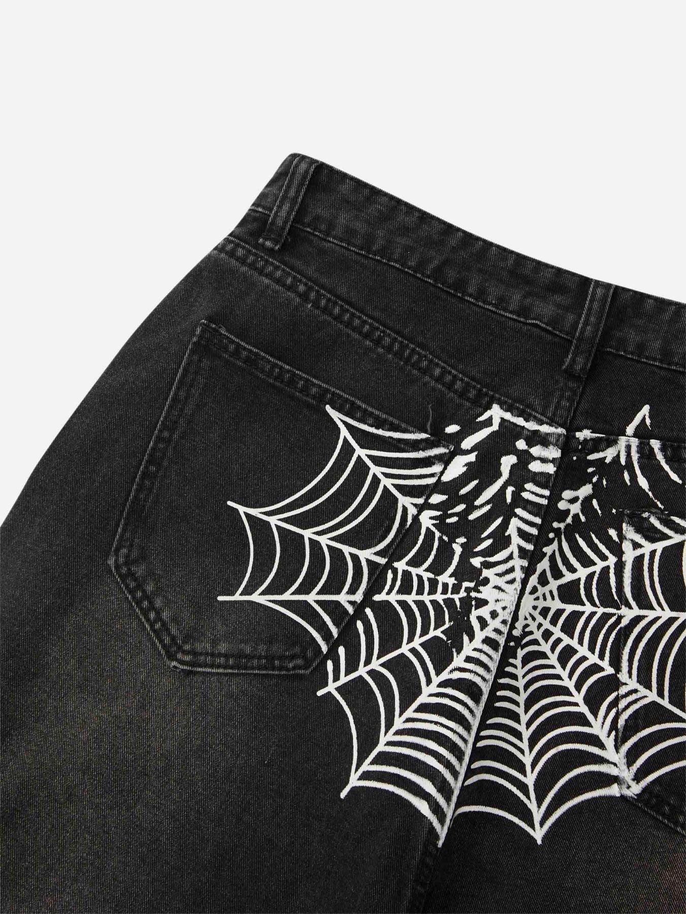 Tntwear® - Spider Printed Jeans - 1751 - tntwear1