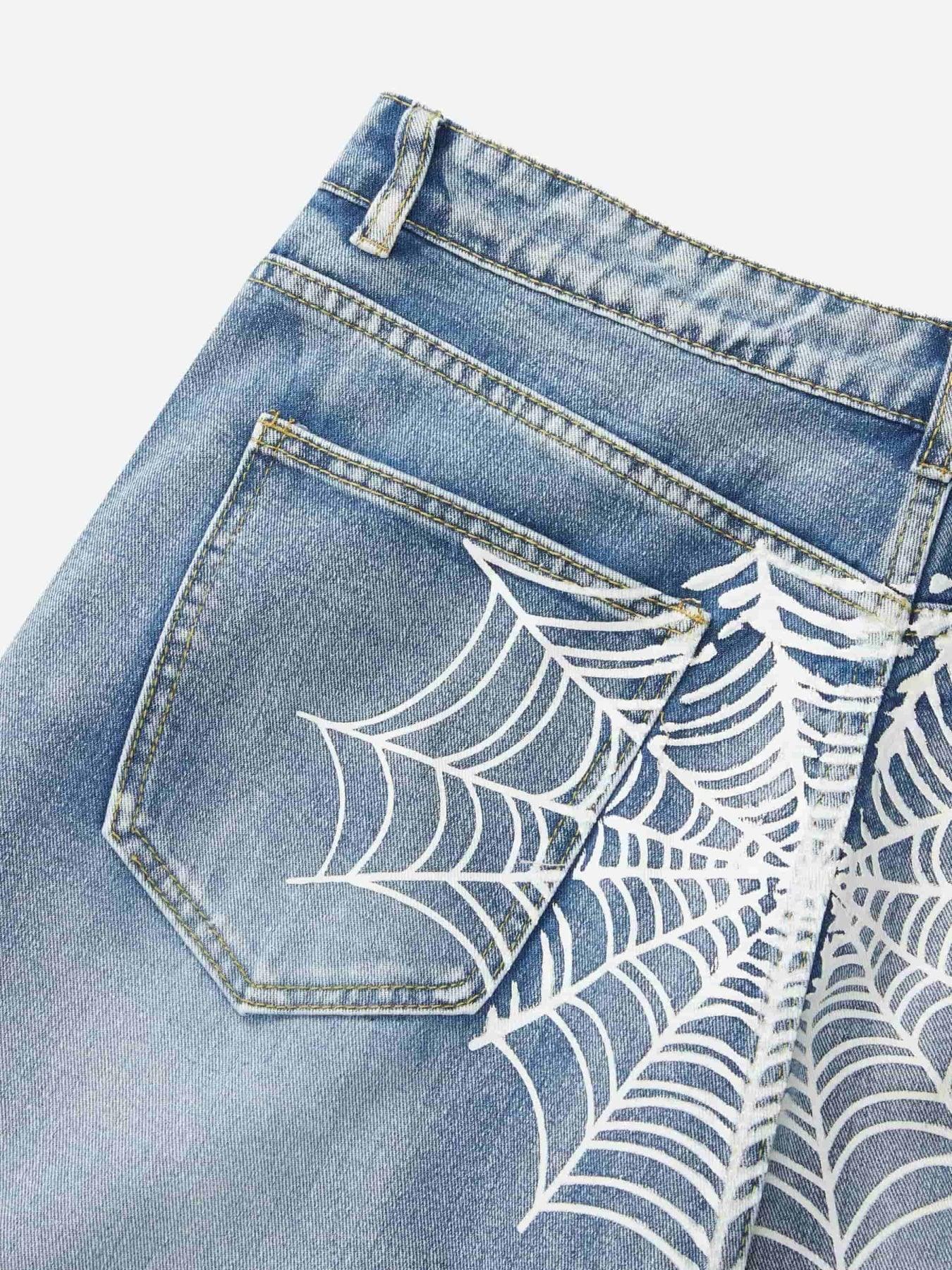 Tntwear® - Spider Printed Jeans - 1751 - tntwear1