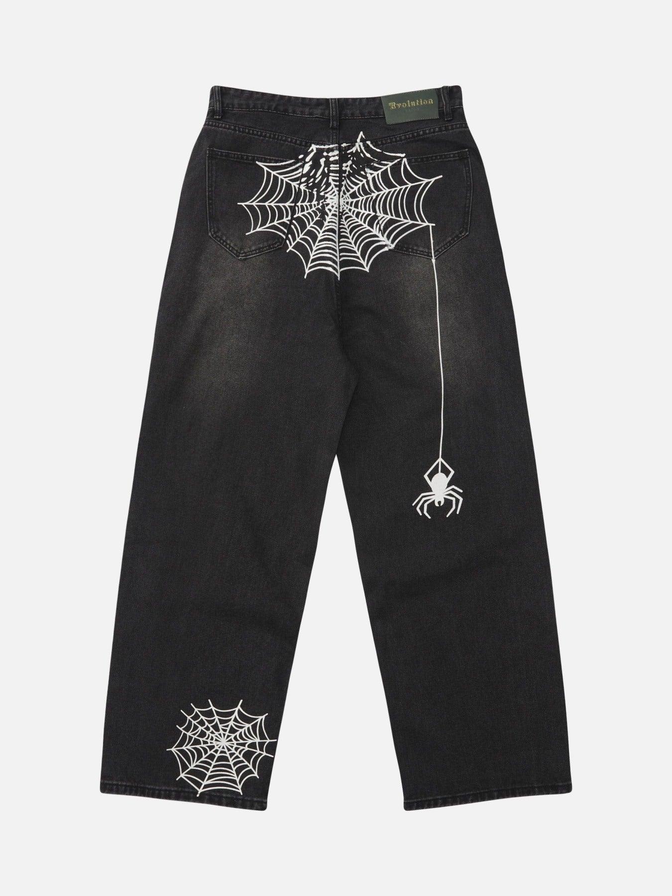 Tntwear® - Spider Printed Jeans - 1751 - tntwear1