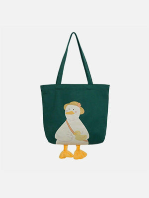 Tntwear® - Straw Hat Duck Canvas Bag - tntwear1