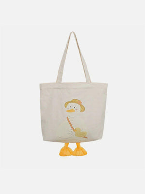 Tntwear® - Straw Hat Duck Canvas Bag - tntwear1