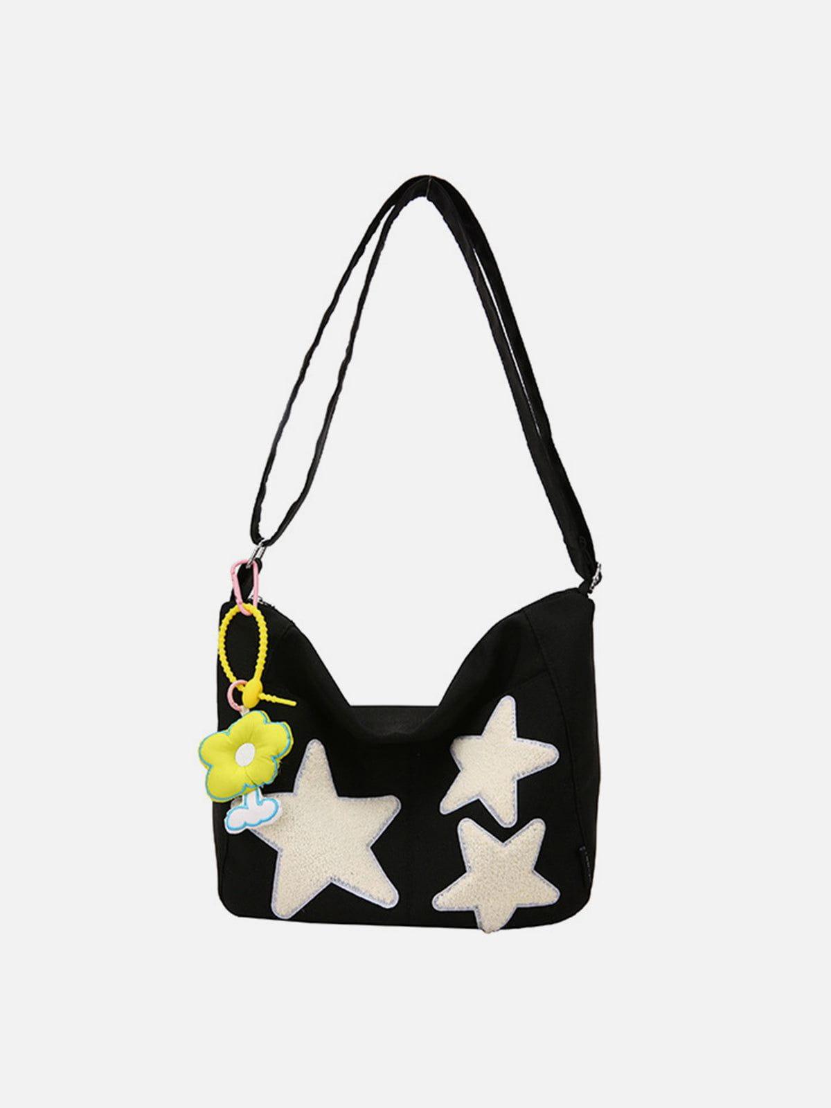 Tntwear® - Towel Embroidery Star Shoulder Bag - tntwear1