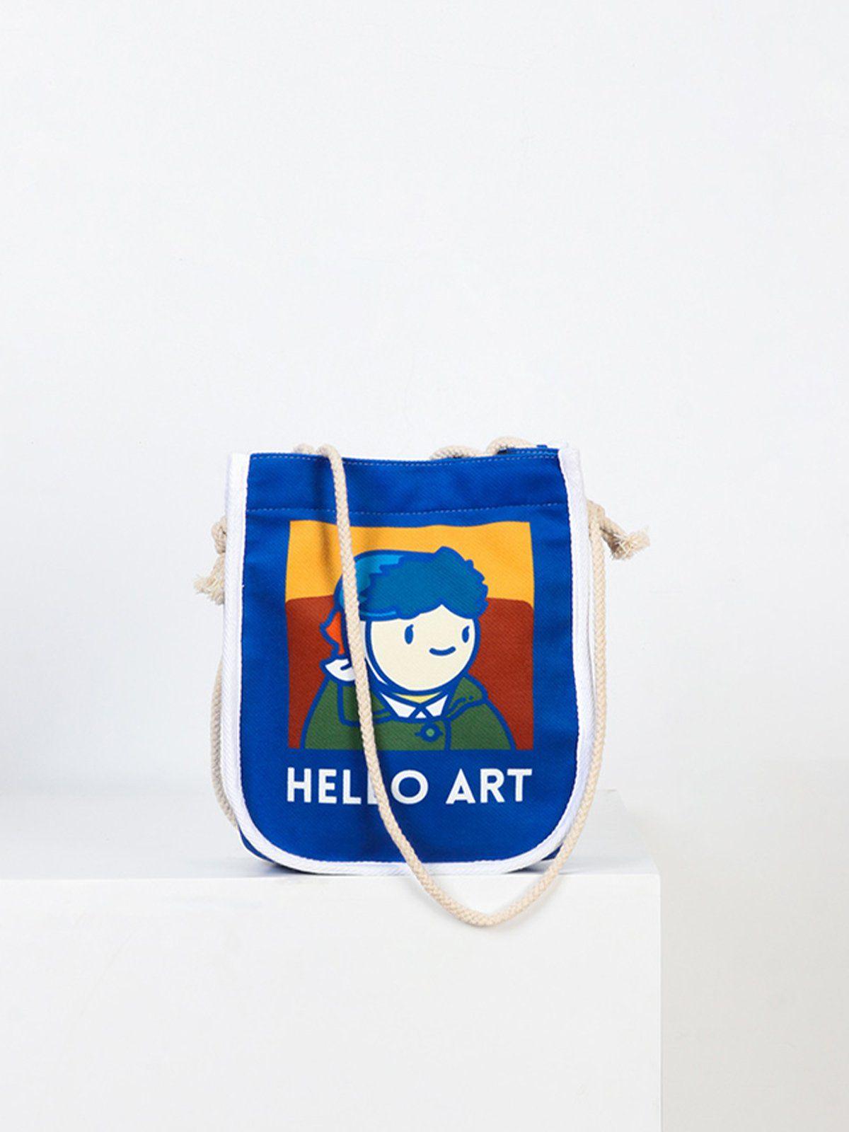 Tntwear® - Van Gogh Cartoon Printed Crossbody Bag - tntwear1