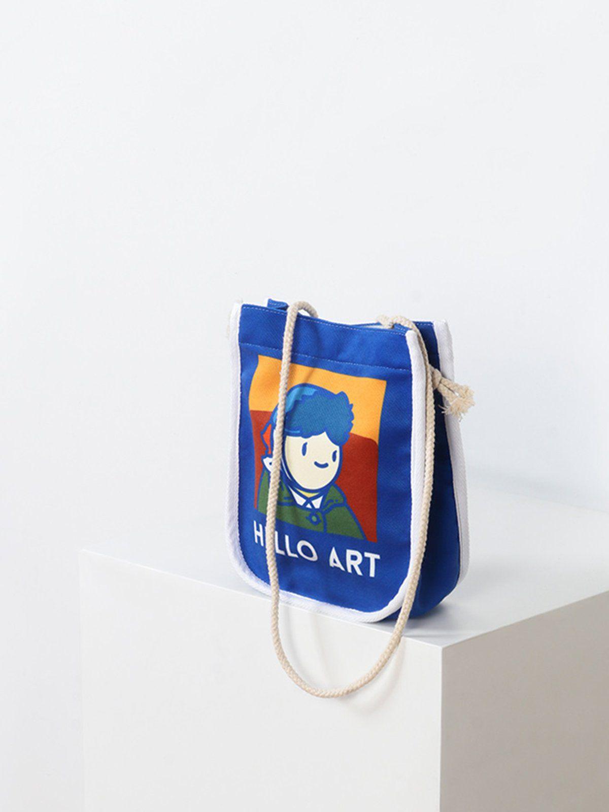 Tntwear® - Van Gogh Cartoon Printed Crossbody Bag - tntwear1