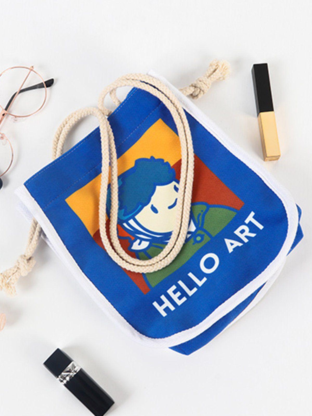 Tntwear® - Van Gogh Cartoon Printed Crossbody Bag - tntwear1