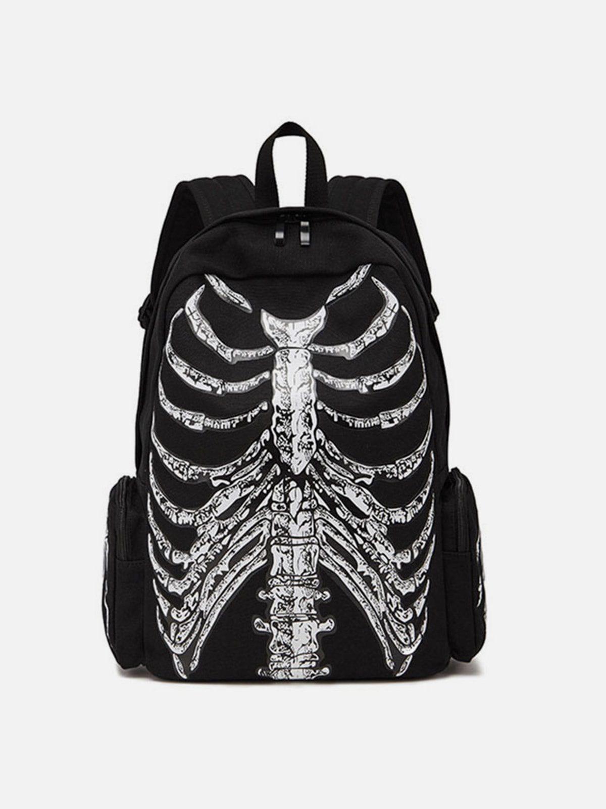 Tntwear® - Vintage Skull Print Shoulder Bag - tntwear1