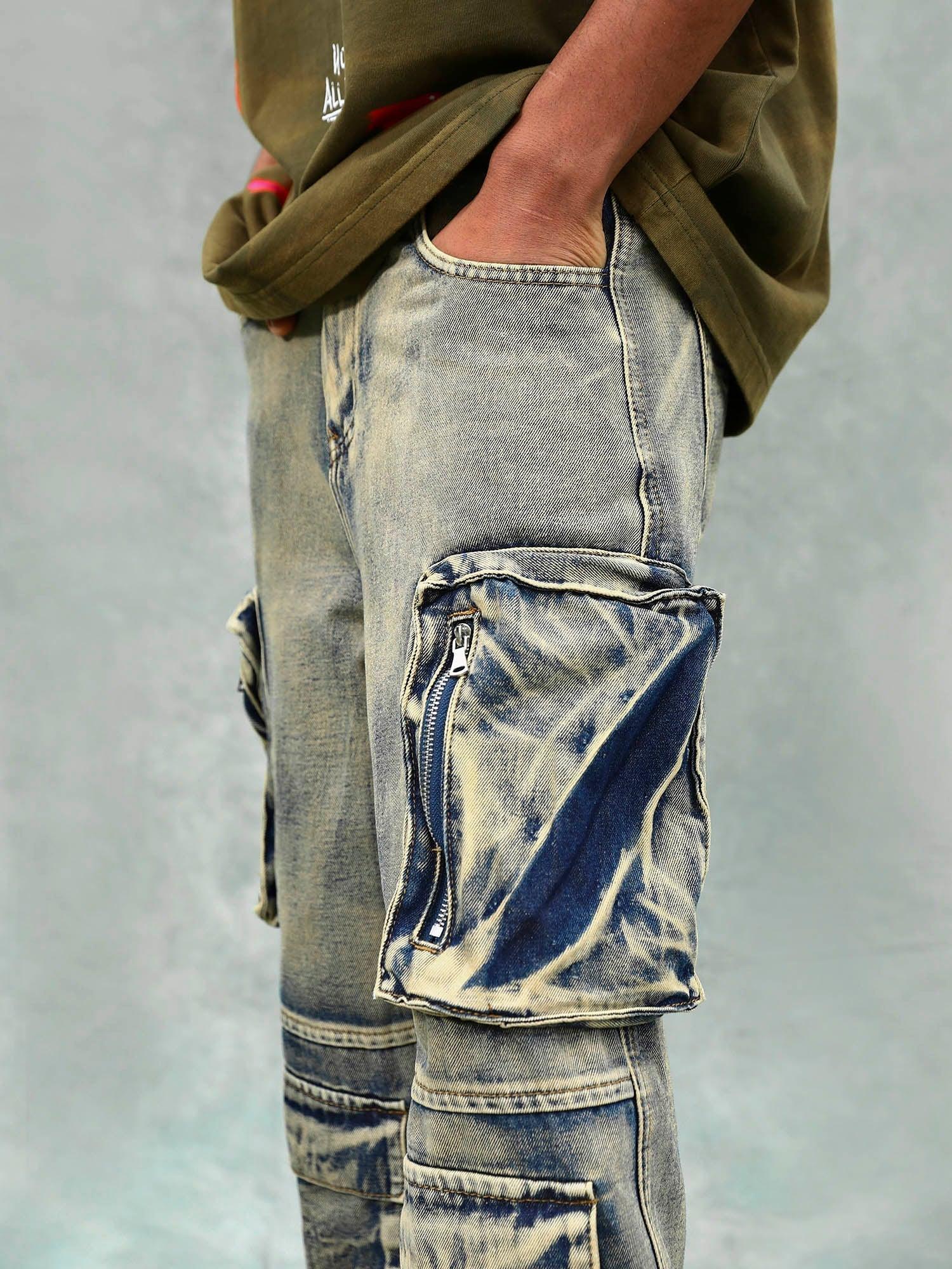 Tntwear® - Vintage Washed Multifunctional Denim Overalls - 1967 - tntwear1