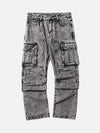 Tntwear® - Washed And Distressed Multi-pocket Jeans - 1698 - tntwear1