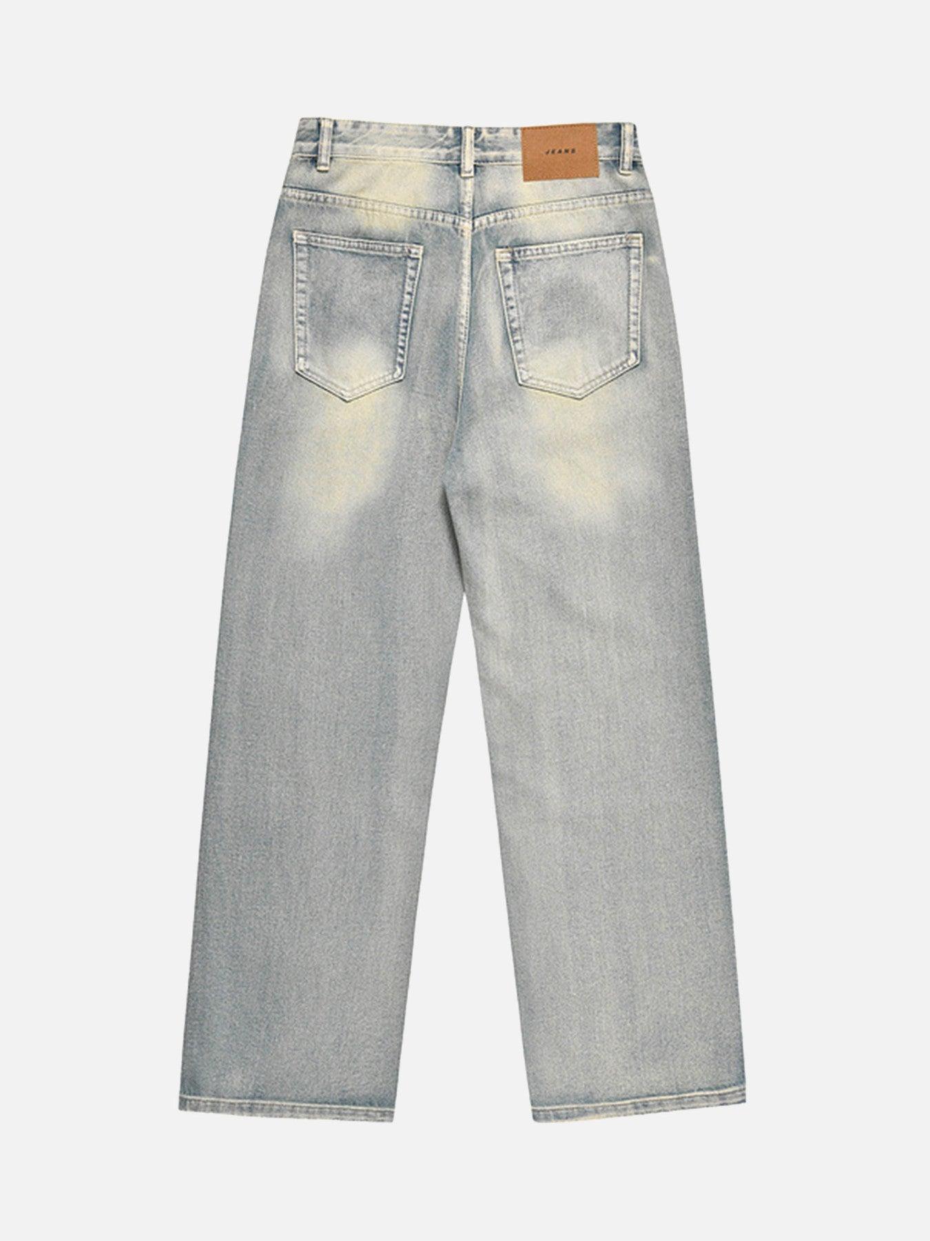 Tntwear® - Washed And Worn Loose Jeans - 1953 - tntwear1